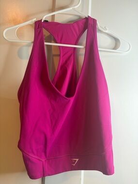 Gymshark Racerback Sports Tank in Vibrant Fuchsia